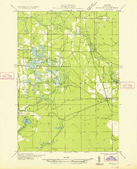 Peacock SW Michigan Historical topographic map, 1:31680 scale, 7.5 X 7.5 Minute, Year 1933