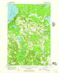 Pellston Michigan Historical topographic map, 1:62500 scale, 15 X 15 Minute, Year 1958