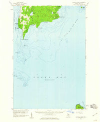 Peninsula Point Michigan Historical topographic map, 1:62500 scale, 15 X 15 Minute, Year 1958