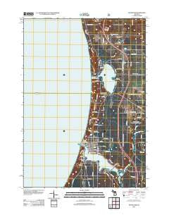 Pentwater Michigan Historical topographic map, 1:24000 scale, 7.5 X 7.5 Minute, Year 2012