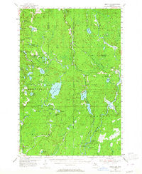 Perch Lake Michigan Historical topographic map, 1:62500 scale, 15 X 15 Minute, Year 1954