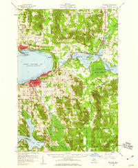 Petoskey Michigan Historical topographic map, 1:62500 scale, 15 X 15 Minute, Year 1958