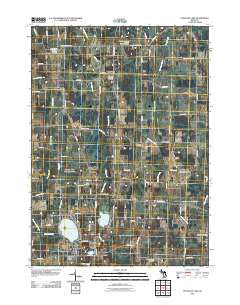 Pleasant Lake Michigan Historical topographic map, 1:24000 scale, 7.5 X 7.5 Minute, Year 2011