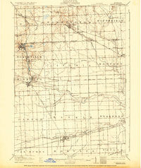 Plymouth Michigan Historical topographic map, 1:62500 scale, 15 X 15 Minute, Year 1905