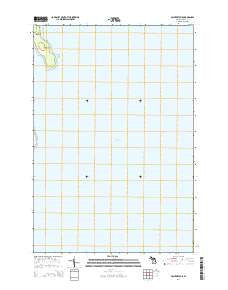 Point Detour Michigan Historical topographic map, 1:24000 scale, 7.5 X 7.5 Minute, Year 2014