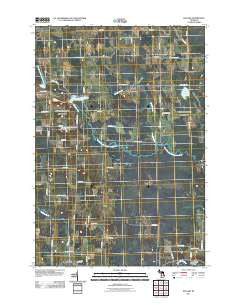 Polaski Michigan Historical topographic map, 1:24000 scale, 7.5 X 7.5 Minute, Year 2011