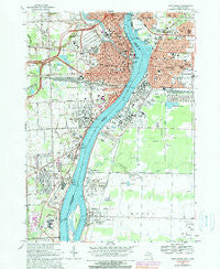 Port Huron Michigan Historical topographic map, 1:24000 scale, 7.5 X 7.5 Minute, Year 1968