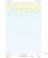 Prentiss Bay Michigan Historical topographic map, 1:24000 scale, 7.5 X 7.5 Minute, Year 1964
