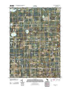 Prescott Michigan Historical topographic map, 1:24000 scale, 7.5 X 7.5 Minute, Year 2011