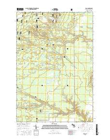 Raco Michigan Current topographic map, 1:24000 scale, 7.5 X 7.5 Minute, Year 2017