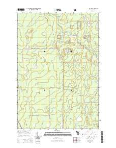 Rock SE Michigan Historical topographic map, 1:24000 scale, 7.5 X 7.5 Minute, Year 2014