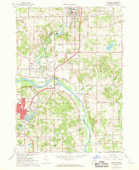 Rockford Michigan Historical topographic map, 1:24000 scale, 7.5 X 7.5 Minute, Year 1967