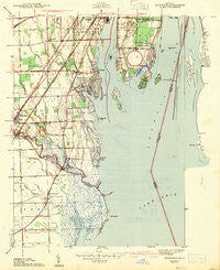 Rockwood Michigan Historical topographic map, 1:24000 scale, 7.5 X 7.5 Minute, Year 1942