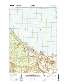 Rogers City Michigan Current topographic map, 1:24000 scale, 7.5 X 7.5 Minute, Year 2016