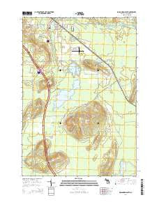 Roscommon South Michigan Historical topographic map, 1:24000 scale, 7.5 X 7.5 Minute, Year 2014