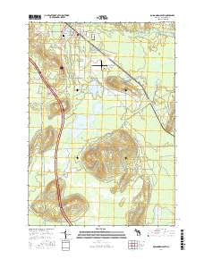 Roscommon South Michigan Current topographic map, 1:24000 scale, 7.5 X 7.5 Minute, Year 2017