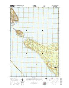 Round Island Michigan Historical topographic map, 1:24000 scale, 7.5 X 7.5 Minute, Year 2014