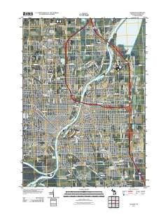 Saginaw Michigan Historical topographic map, 1:24000 scale, 7.5 X 7.5 Minute, Year 2011