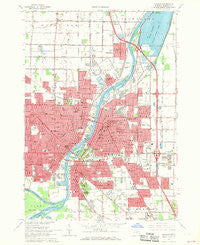 Saginaw Michigan Historical topographic map, 1:24000 scale, 7.5 X 7.5 Minute, Year 1967