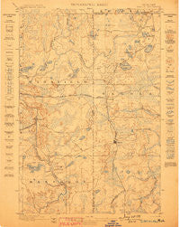 Sagola Michigan Historical topographic map, 1:62500 scale, 15 X 15 Minute, Year 1899