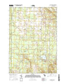 Saint Helen NE Michigan Current topographic map, 1:24000 scale, 7.5 X 7.5 Minute, Year 2017