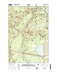 Saint Jacques Michigan Current topographic map, 1:24000 scale, 7.5 X 7.5 Minute, Year 2016