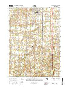 Saint Johns South Michigan Current topographic map, 1:24000 scale, 7.5 X 7.5 Minute, Year 2017