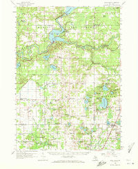 Sand Lake Michigan Historical topographic map, 1:62500 scale, 15 X 15 Minute, Year 1958