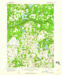 Sand Lake Michigan Historical topographic map, 1:62500 scale, 15 X 15 Minute, Year 1958