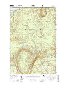 Sand River Michigan Historical topographic map, 1:24000 scale, 7.5 X 7.5 Minute, Year 2014