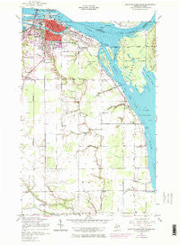 Sault Ste. Marie South Michigan Historical topographic map, 1:24000 scale, 7.5 X 7.5 Minute, Year 1951