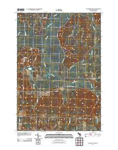 Saunders Creek Michigan Historical topographic map, 1:24000 scale, 7.5 X 7.5 Minute, Year 2011
