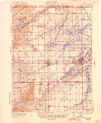 Schoolcraft Michigan Historical topographic map, 1:62500 scale, 15 X 15 Minute, Year 1922