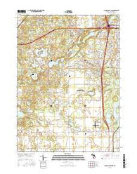 Schoolcraft NW Michigan Current topographic map, 1:24000 scale, 7.5 X 7.5 Minute, Year 2016
