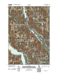 Scotts Lake Michigan Historical topographic map, 1:24000 scale, 7.5 X 7.5 Minute, Year 2011