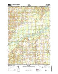 Sears Michigan Historical topographic map, 1:24000 scale, 7.5 X 7.5 Minute, Year 2014