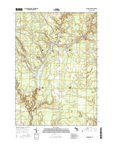 Secord Lake Michigan Current topographic map, 1:24000 scale, 7.5 X 7.5 Minute, Year 2017