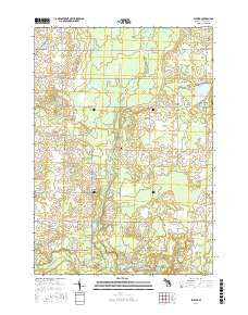 Selkirk Michigan Current topographic map, 1:24000 scale, 7.5 X 7.5 Minute, Year 2017