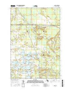 Seney Michigan Current topographic map, 1:24000 scale, 7.5 X 7.5 Minute, Year 2017