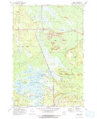 Seney Michigan Historical topographic map, 1:24000 scale, 7.5 X 7.5 Minute, Year 1972