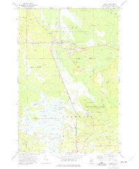 Seney Michigan Historical topographic map, 1:24000 scale, 7.5 X 7.5 Minute, Year 1972
