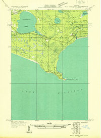 Seul Choix Point NW Michigan Historical topographic map, 1:31680 scale, 7.5 X 7.5 Minute, Year 1931