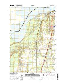 Shallows Michigan Current topographic map, 1:24000 scale, 7.5 X 7.5 Minute, Year 2017