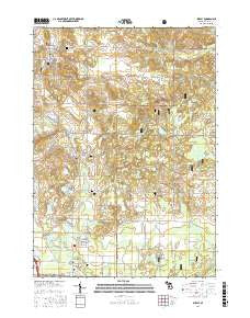 Shelby Michigan Current topographic map, 1:24000 scale, 7.5 X 7.5 Minute, Year 2017