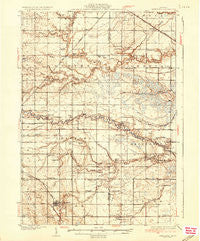 Shepherd Michigan Historical topographic map, 1:62500 scale, 15 X 15 Minute, Year 1936