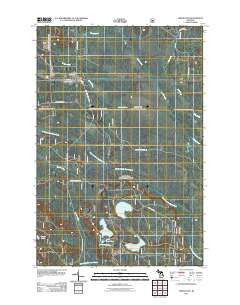 Shingleton Michigan Historical topographic map, 1:24000 scale, 7.5 X 7.5 Minute, Year 2011