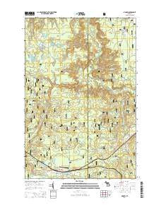 Sidnaw Michigan Historical topographic map, 1:24000 scale, 7.5 X 7.5 Minute, Year 2014