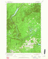 Sidnaw Michigan Historical topographic map, 1:62500 scale, 15 X 15 Minute, Year 1954