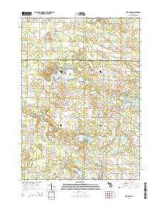Six Lakes Michigan Historical topographic map, 1:24000 scale, 7.5 X 7.5 Minute, Year 2014
