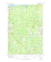Skandia Michigan Historical topographic map, 1:62500 scale, 15 X 15 Minute, Year 1958